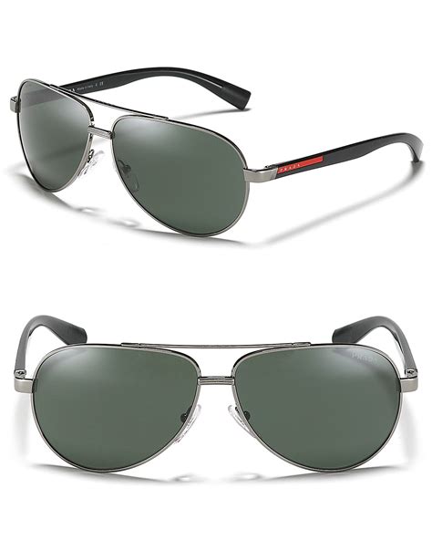 prada linea rossa sunglasses aviator